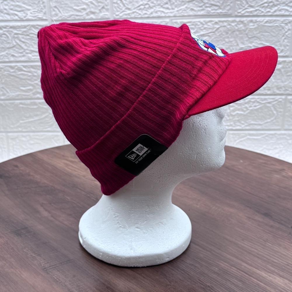 Vintage Y2K Deadstock New Era Philadelphia 76ers Visor Beanie Hat OSFA NWT